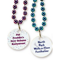 Mardi Gras Beads w/ Printed Disk